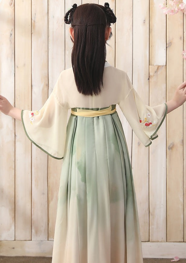 Cherry Smoothie | Kid Green Dress (樱桃沙冰)