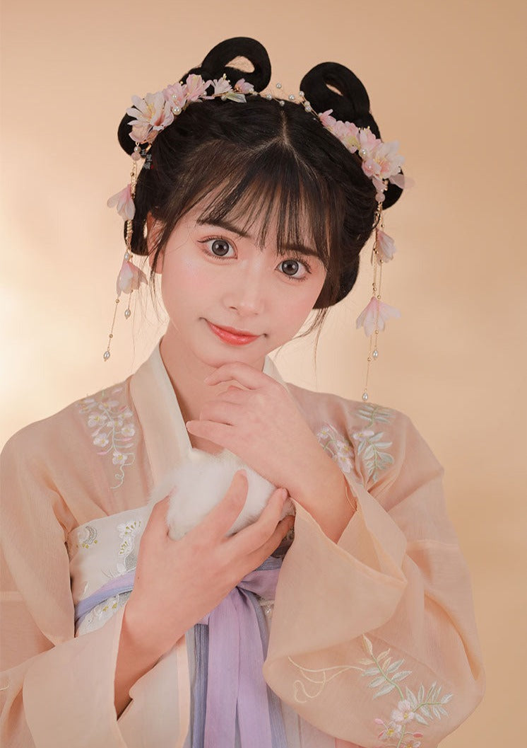 Crabapple Flower | 2 Pcs Flowers Hairclips (与月)