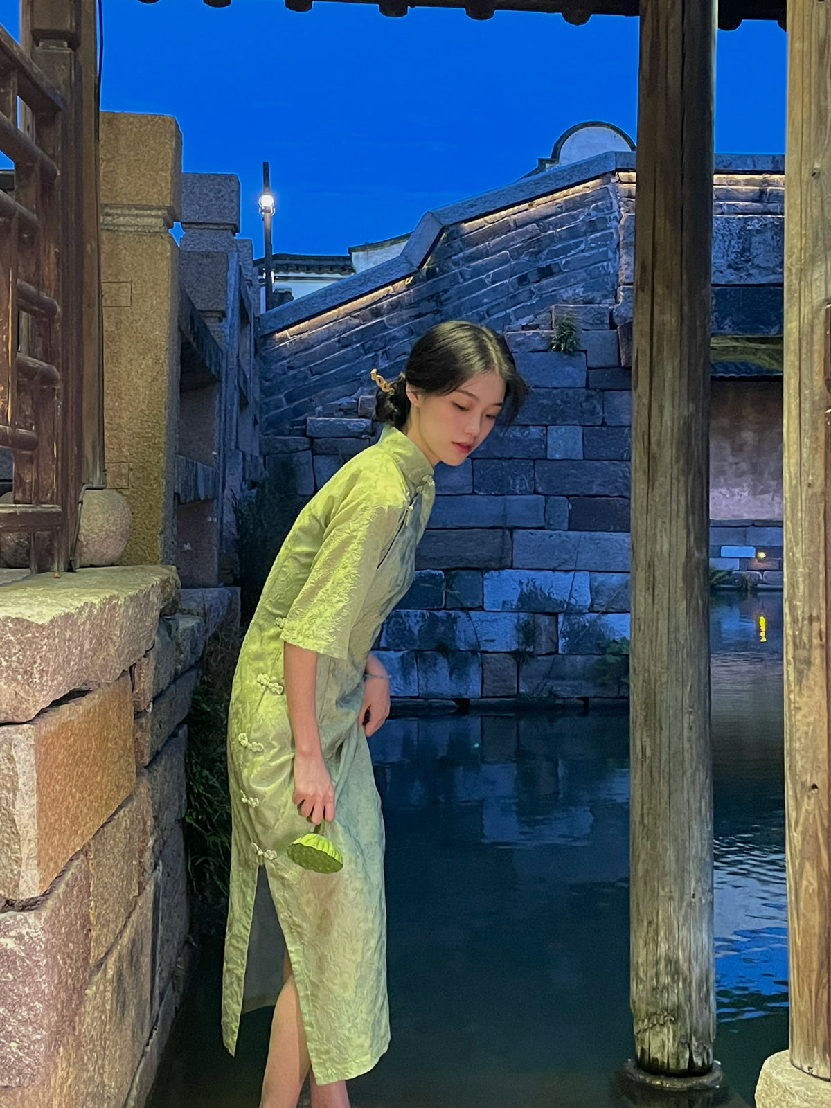 Ivy | Green Qipao Dress (Ivy)