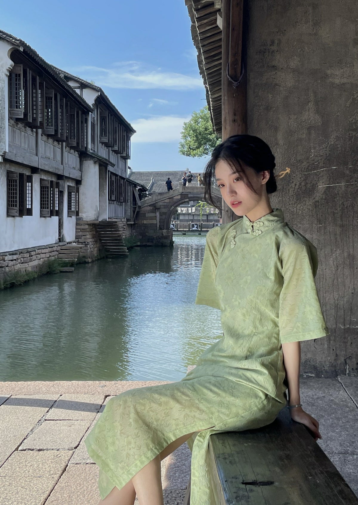 Ivy | Green Qipao Dress (Ivy)