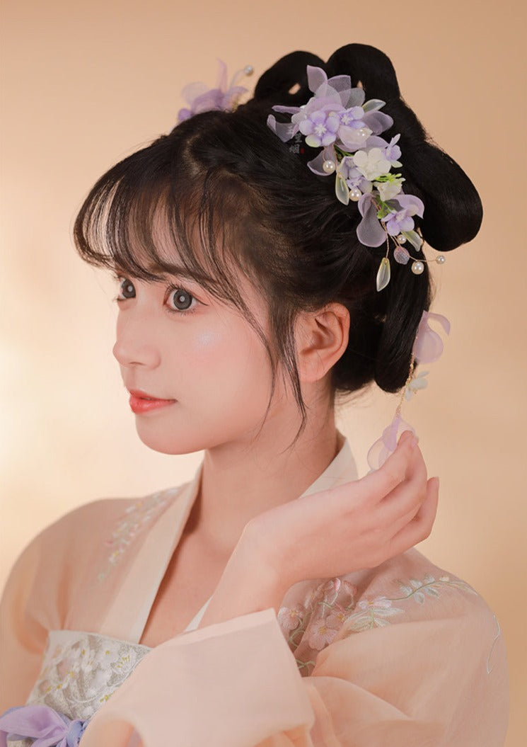 Lilac | 2 Pcs Flowers Hairclips (丁香)