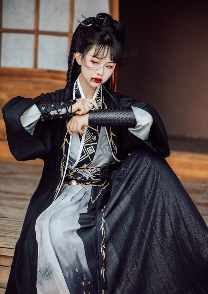 Unparalleled Bamboo | Unisex 6-Pieces Hanfu Set (无双)