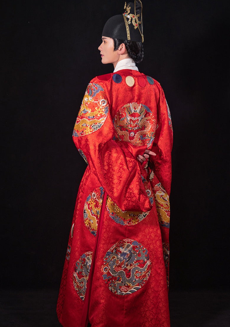 Wu Zetian | Red Embroidered Wedding Gown (ZTRedEmb)
