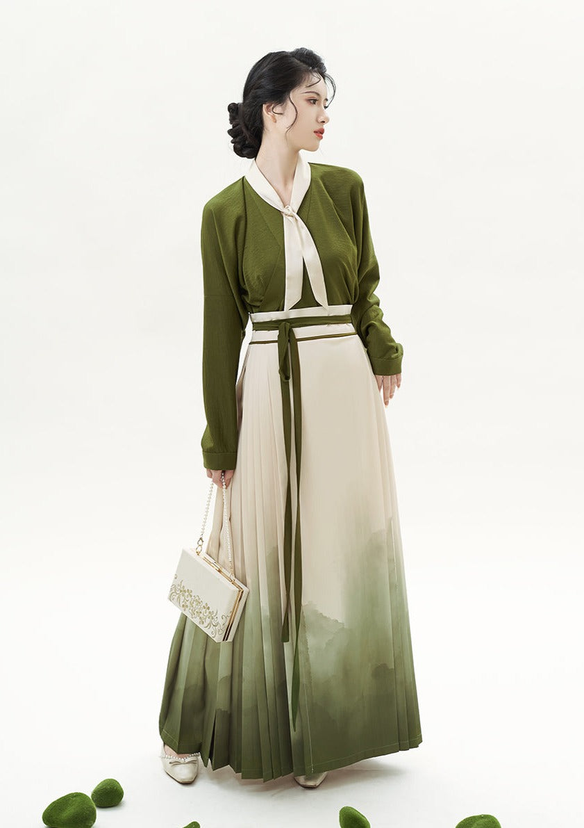 Green Tea | Modern Hanfu Set (捻茶)