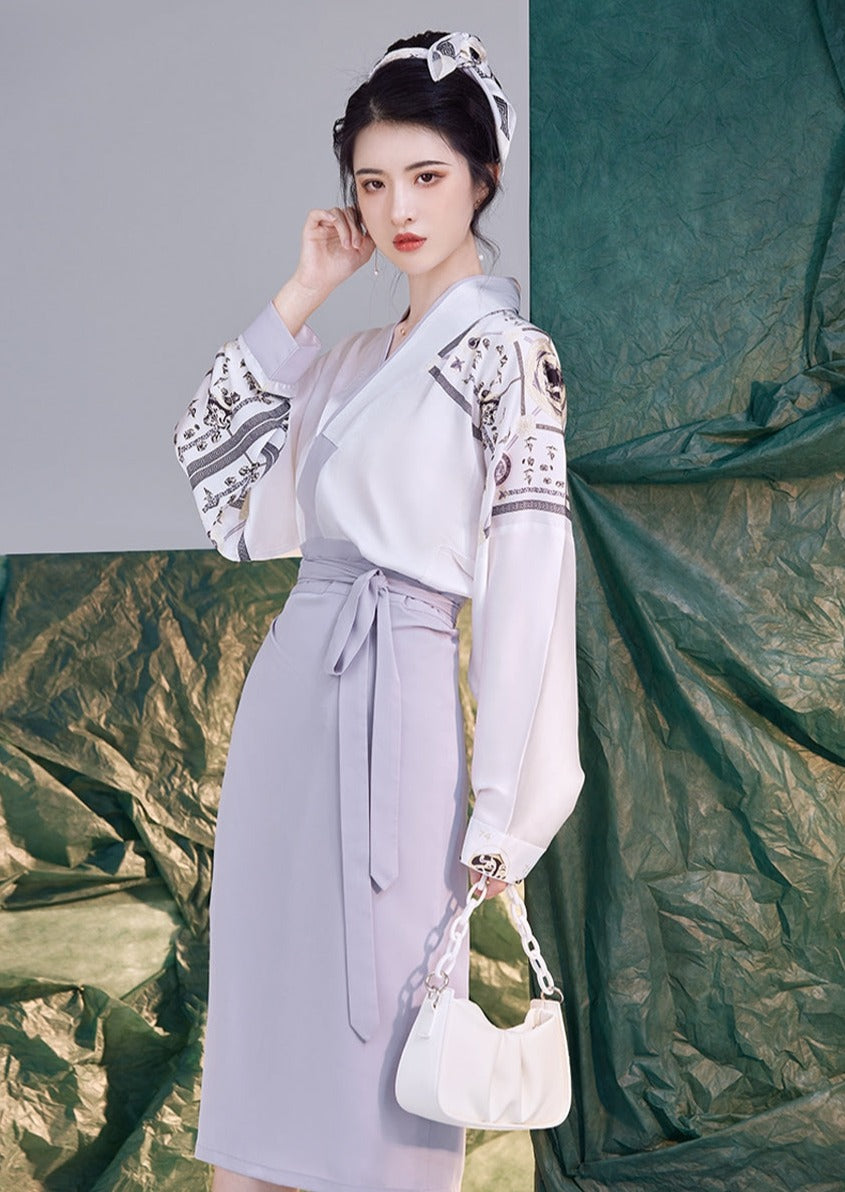 Office Lady  | Modern Blue Hanfu (工作日)