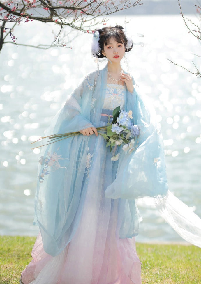 Pink Aqua | 4-Piece Hanfu Dress (水挼粉)