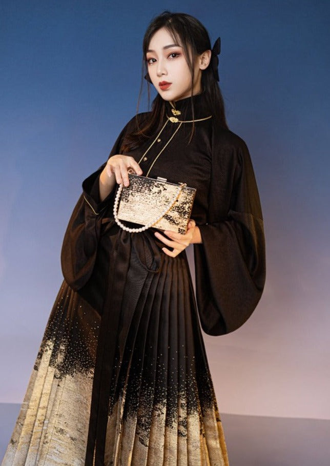 Moon River | Modern Black Blouse (月生春江)