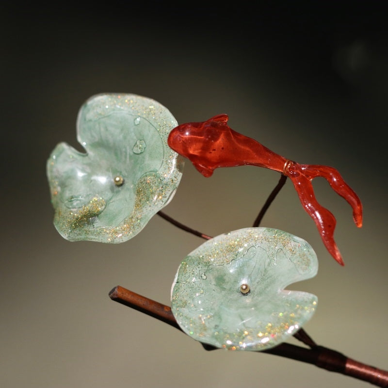 Red Koi | 1 Pc Hairpin (鱼莲说)