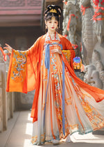 Mountain & Sea | Orange Hanfu Dress (山海平)