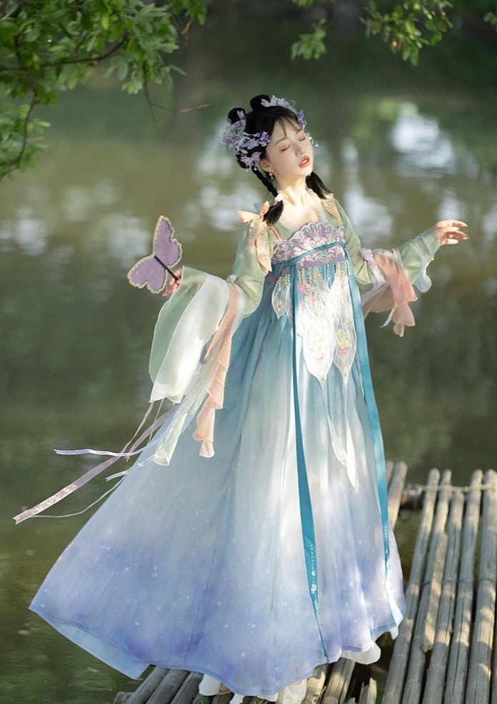 Flower Poem | 3-Piece Tang Pink Hanfu (花语辞)