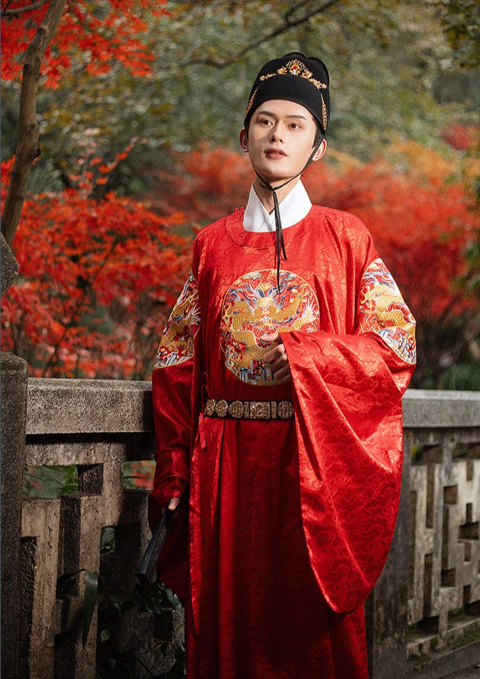 Zhu YuanZhang | Red Embroidered Wedding Gown (ZYZRed) – NewMoonDance