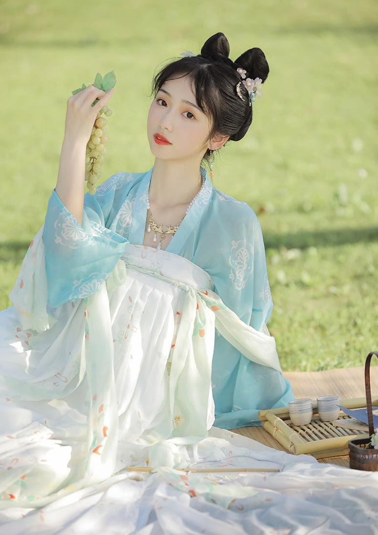 Little Lime | Blue White Hanfu Dress (素渺)