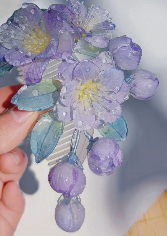 Hydrangea | 1 Pc Purple Hairpin (Hydrangea)
