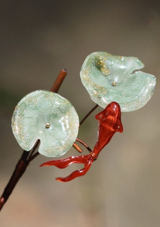 Red Koi | 1 Pc Hairpin (鱼莲说)