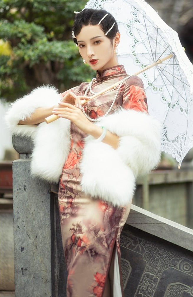 Meiling | Ivory Fur Shawl (MLIvy03)