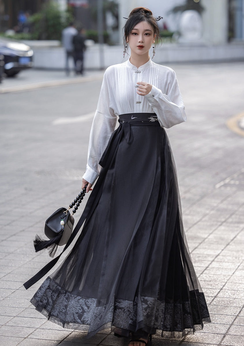 Oriental Soul | 2-Pieces Modern Ma Mian Skirt (东方骨)