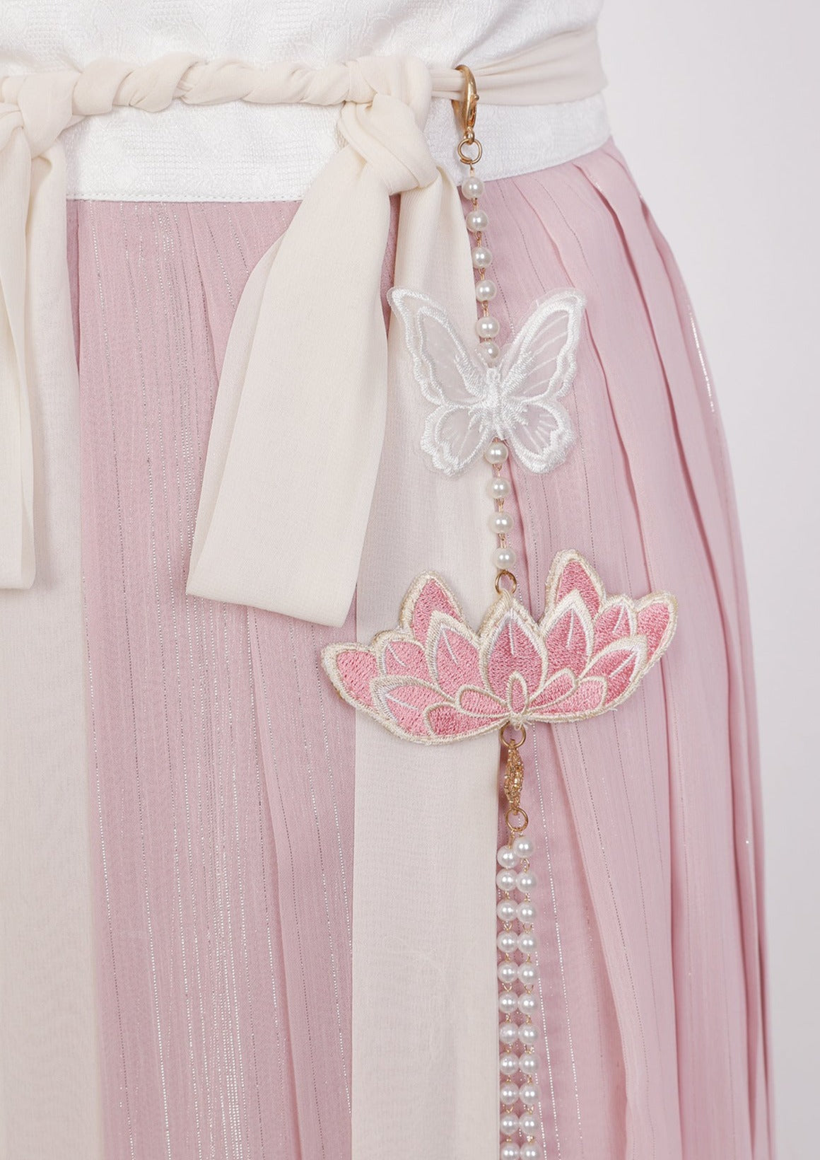 Sueño de mariposa | Vestido Hanfu rosa de verano (梦蝶)