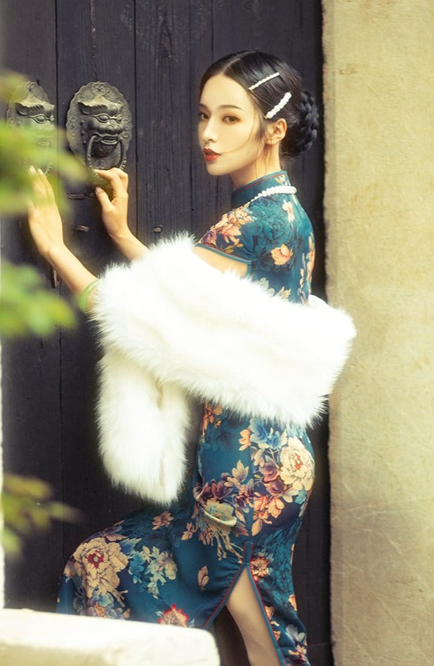 Meiling | Ivory Fur Shawl (MLIvy03)