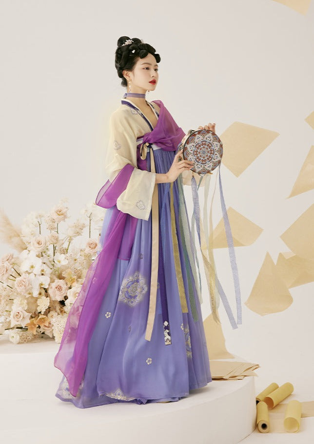 Violet Dream | Silk Embroidered Dress (紫金叹)