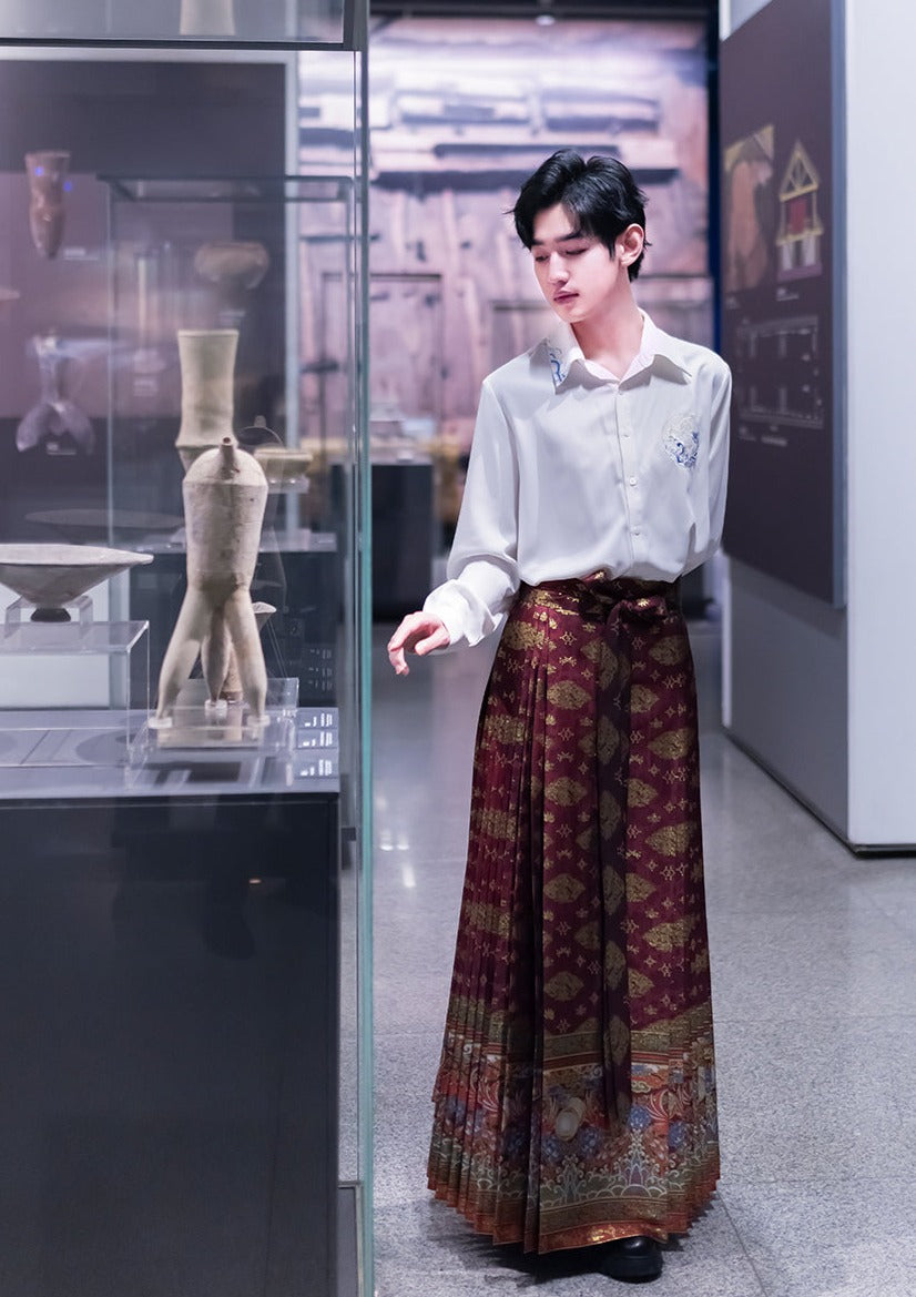 Golden Sun Bird | Modern Unisex Skirt (金沙)