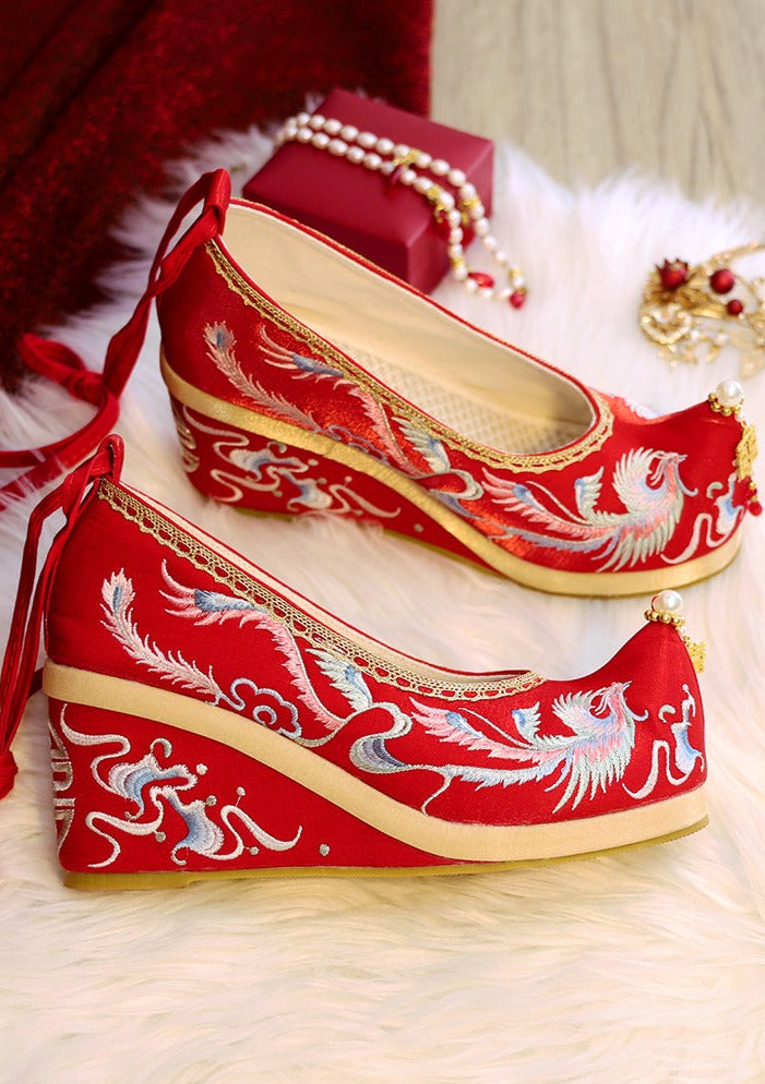 Loving Birds | Embroidered Wedding Shoes(比翼双飞）