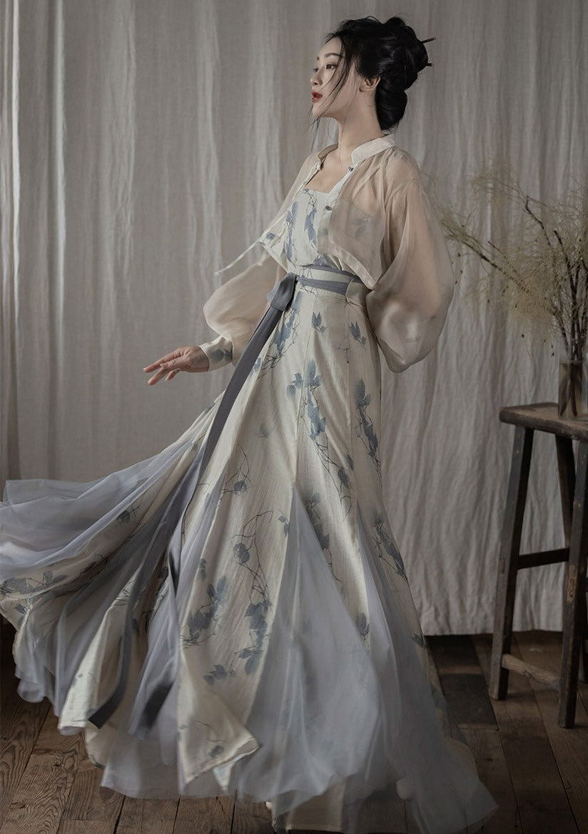 Fall Dusk | Modern Gray Dress (松间照)