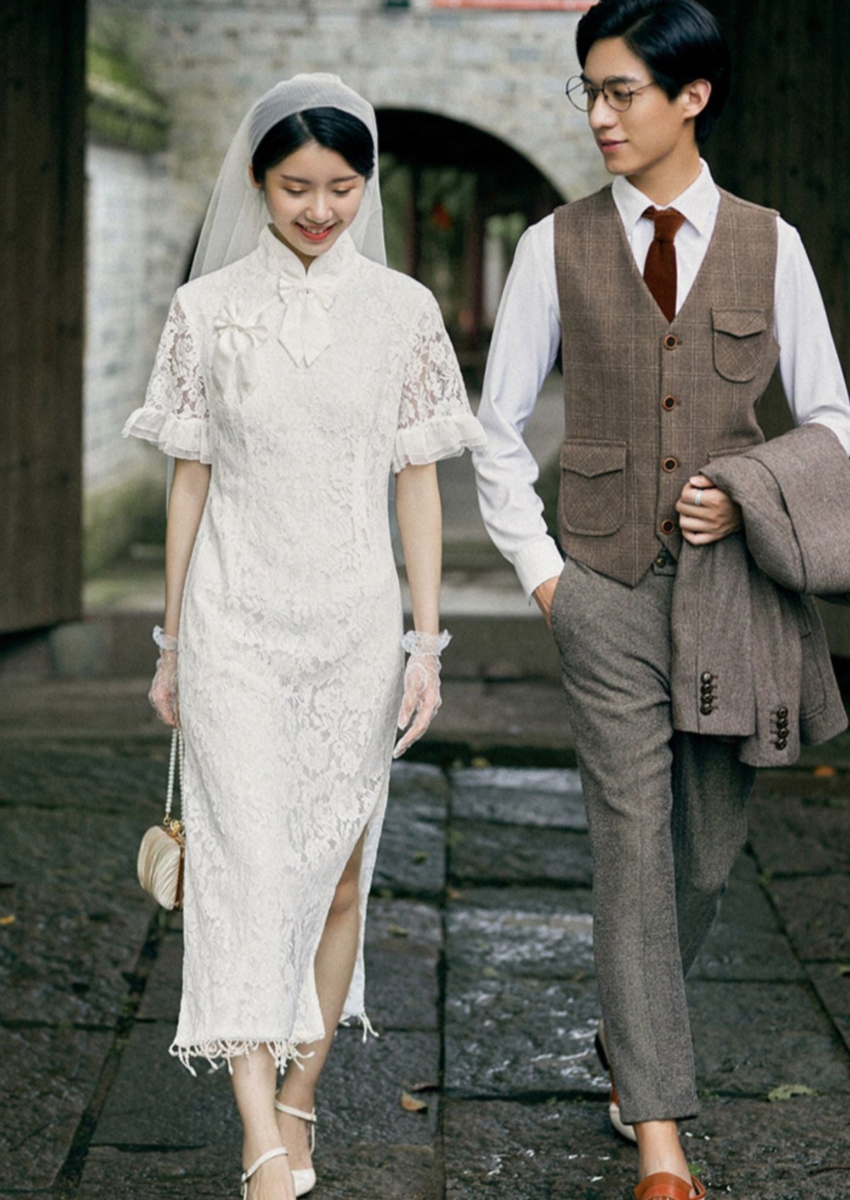 White Bridal Qipao Dress (WQP03)