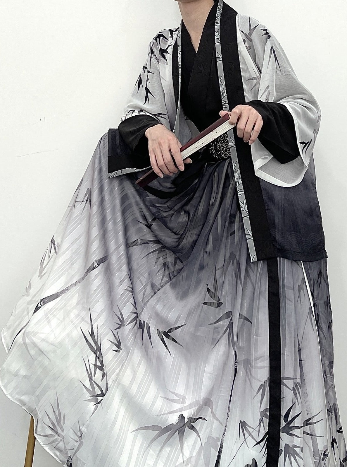 Bambú | Hanfu unisex moderno de 4 piezas (墨竹)