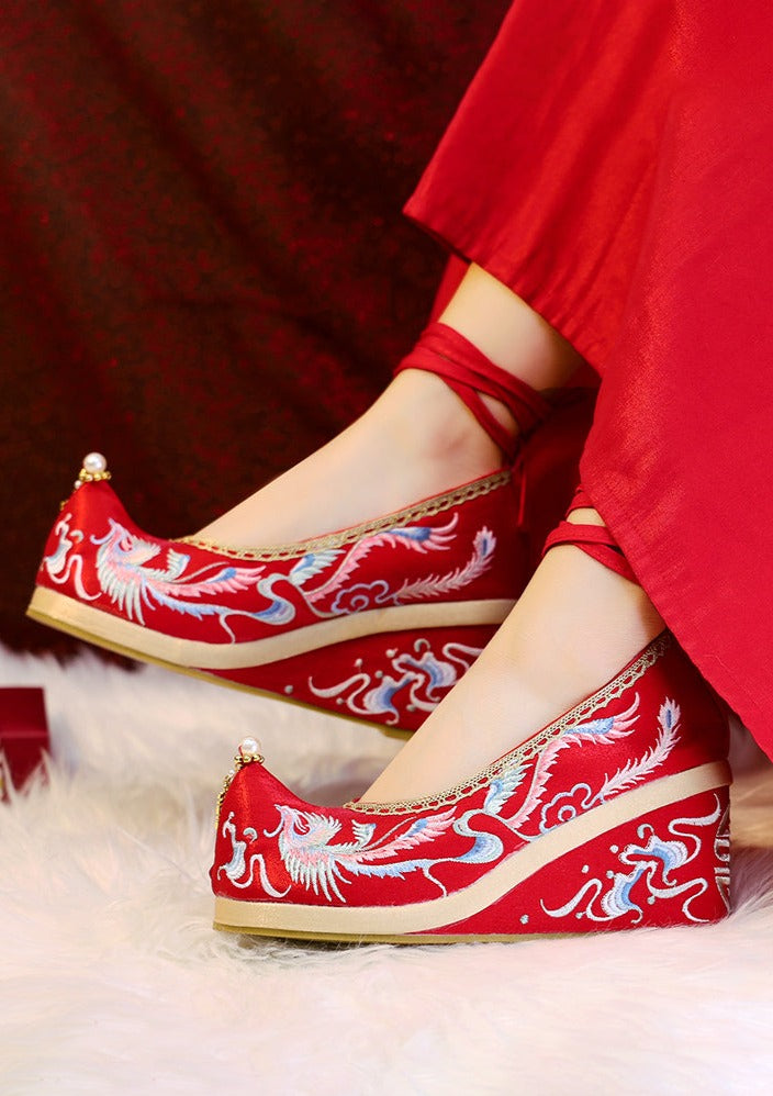 Loving Birds | Embroidered Wedding Shoes(比翼双飞）
