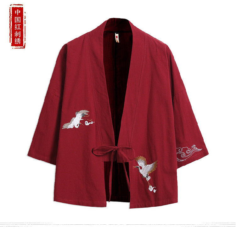 Lingtian | Gray Uni-Sex Asian Robe / Kimono (凌天)