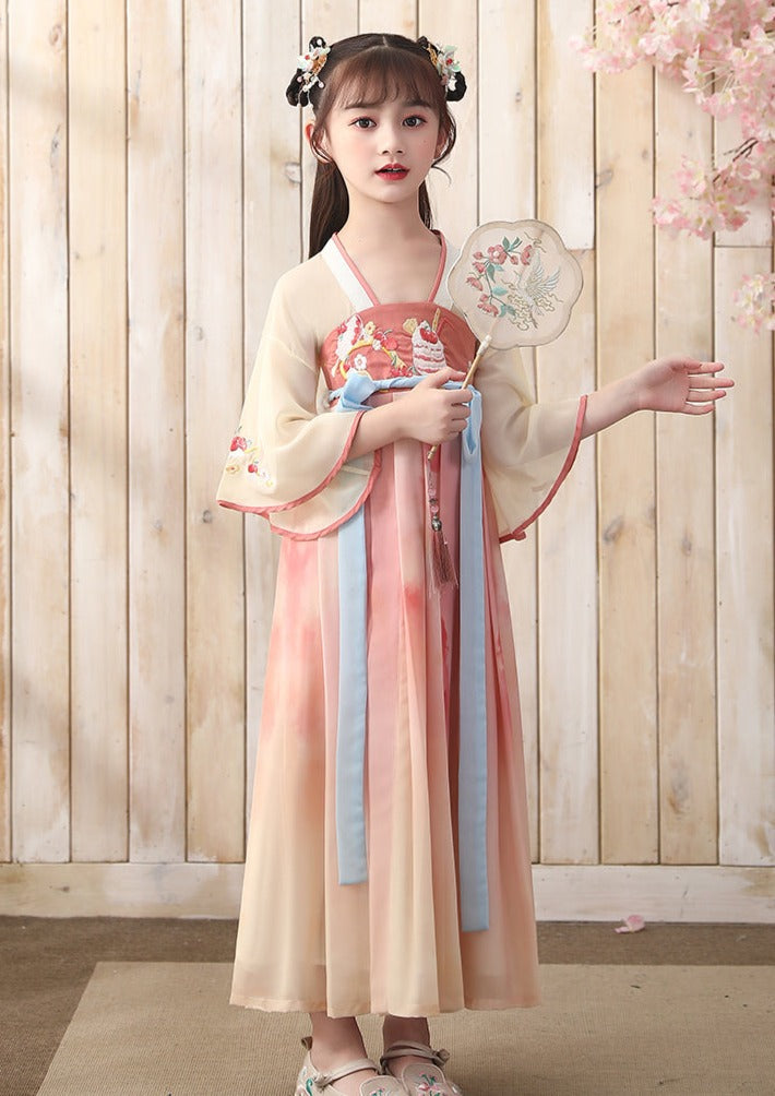 Cherry Smoothie | Kid Green Dress (樱桃沙冰)