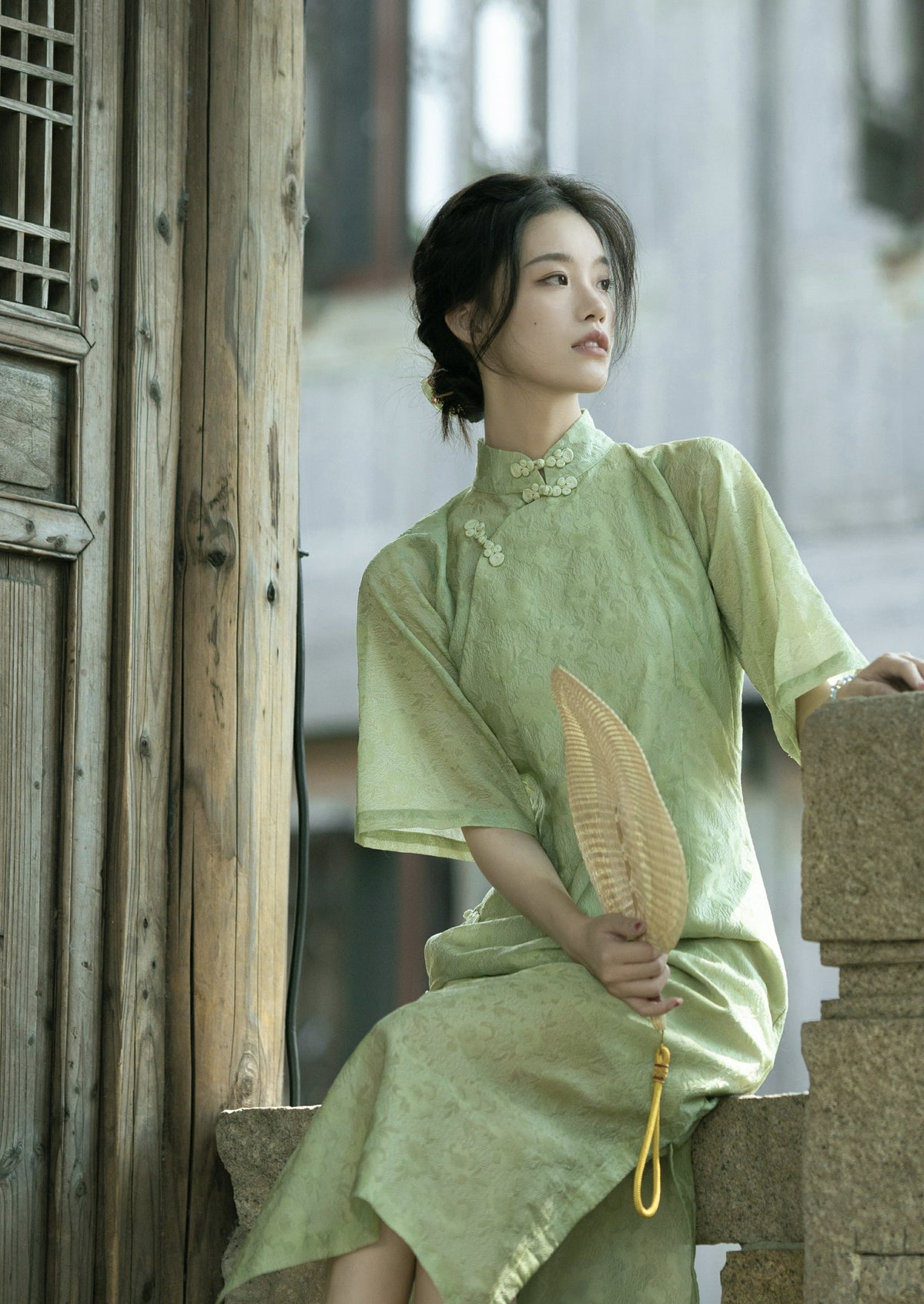 Ivy | Green Qipao Dress (Ivy)