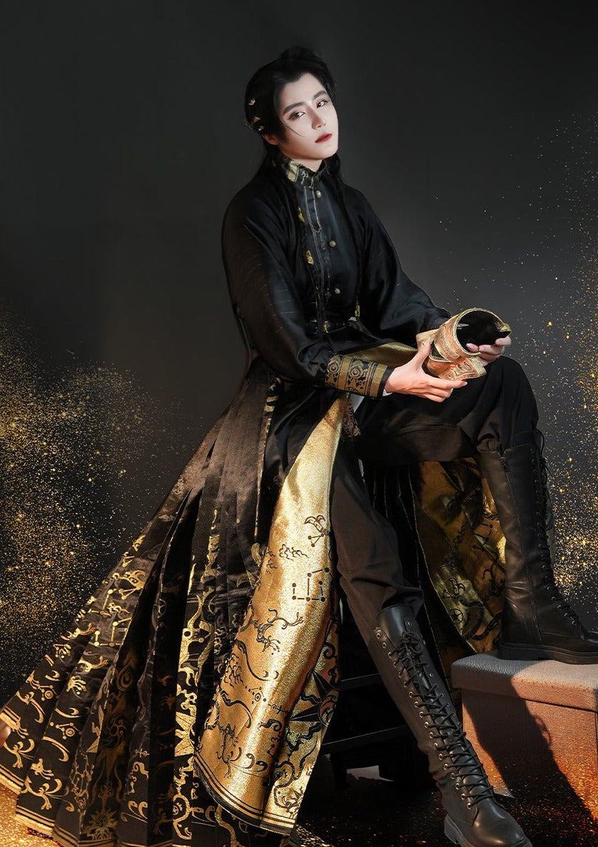 Three Stars | Modern Unisex Ma Mian Skirt (三星堆)