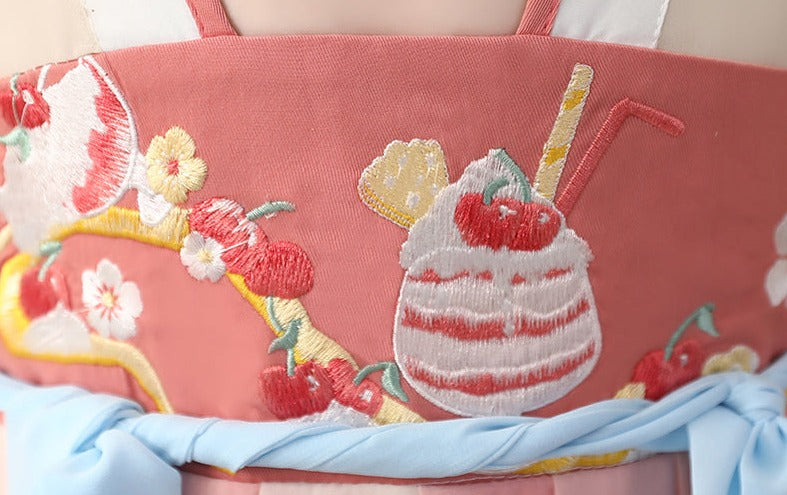 Cherry Smoothie | Kid Pink Dress (樱桃沙冰)