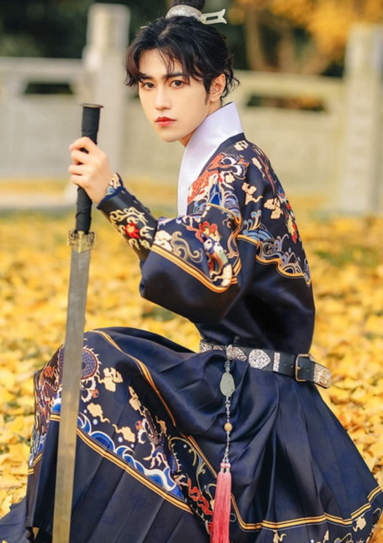 Flying Fish | Navy Men's Hanfu (飞鱼)