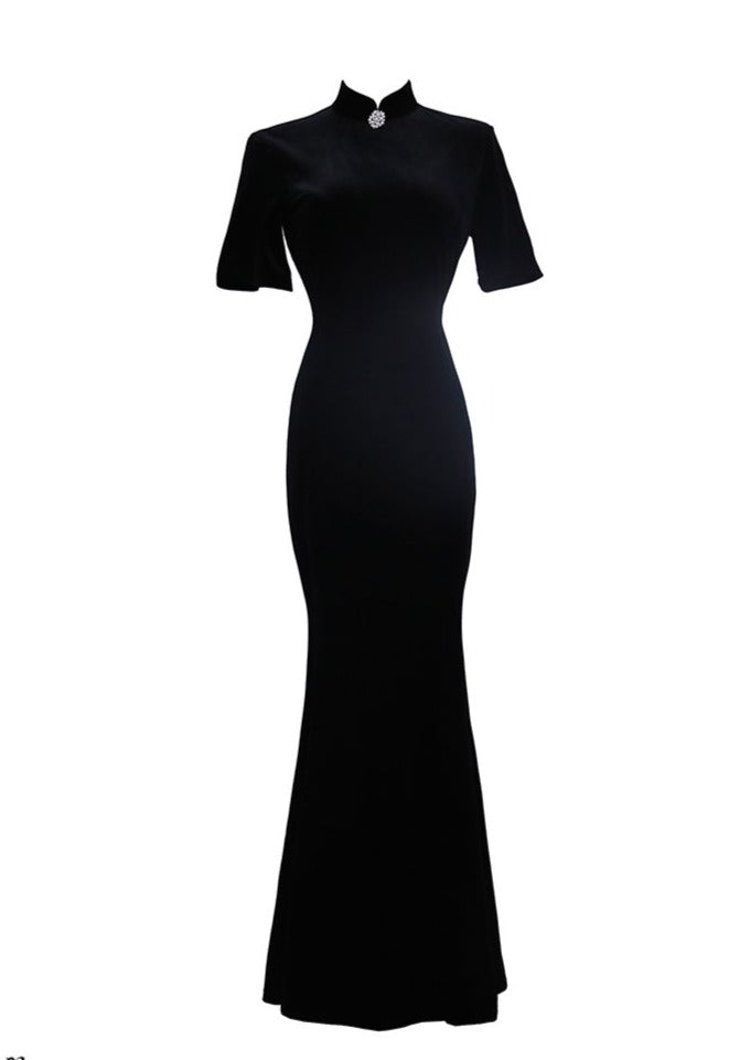 Black Velvet | Velvet Qipao Dress (黑丝绒)