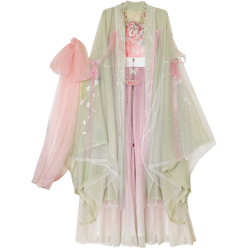 Butterfly Dream | Pink Summer Hanfu Dress (梦蝶)
