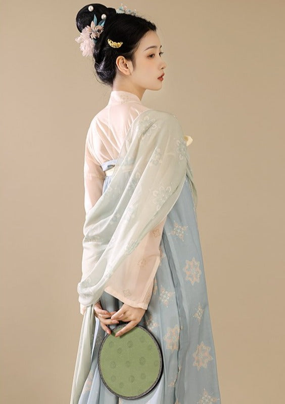 Changan Flowers | Blue Hanfu Dress (长安花)