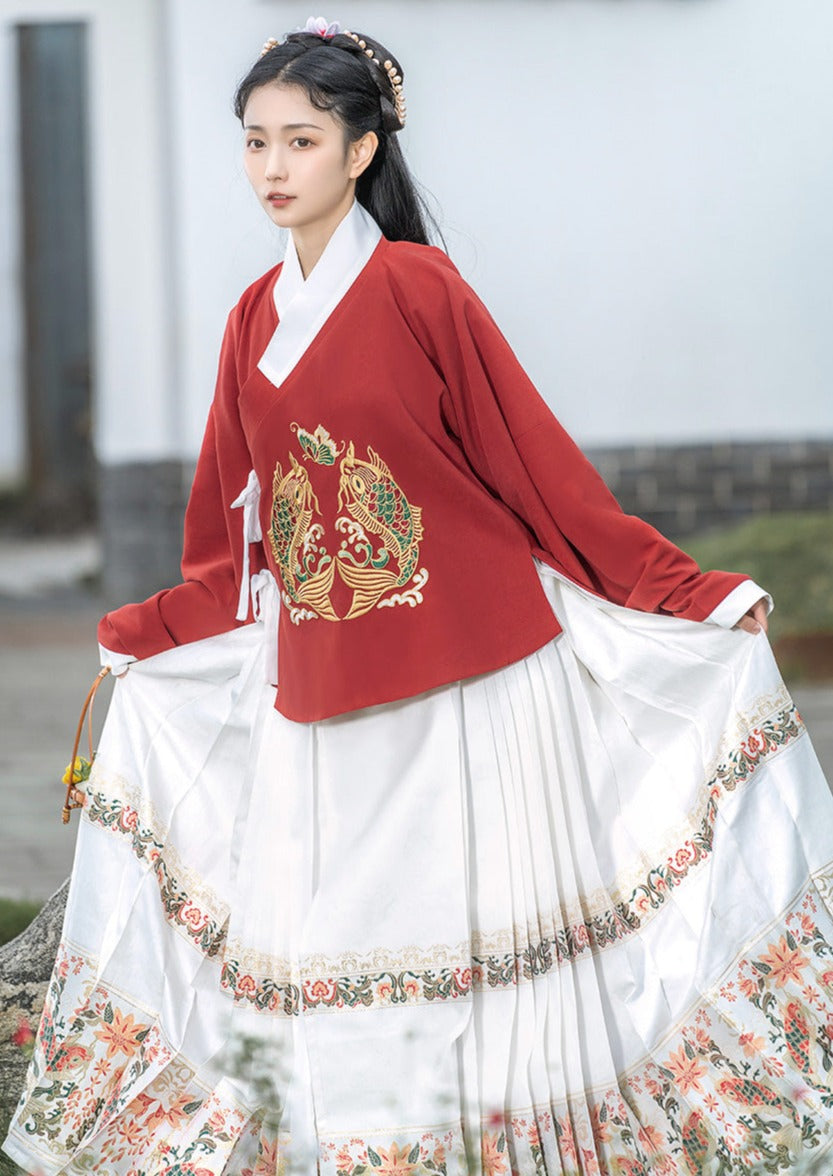 Water Trout | Ming Hanfu Blouse (青鲤)