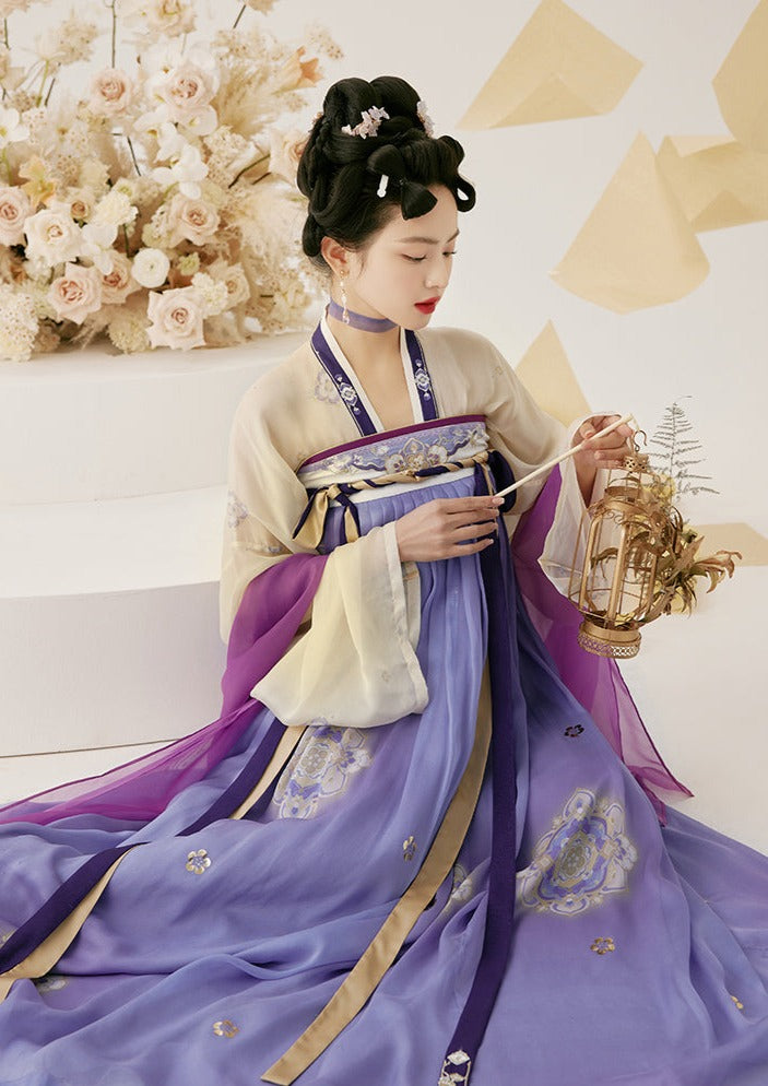 Violet Dream | Silk Embroidered Dress (紫金叹)