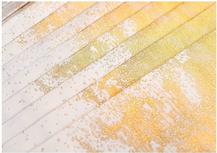 Moon River | Modern Golden Ma Mian Skirt (月生春江)