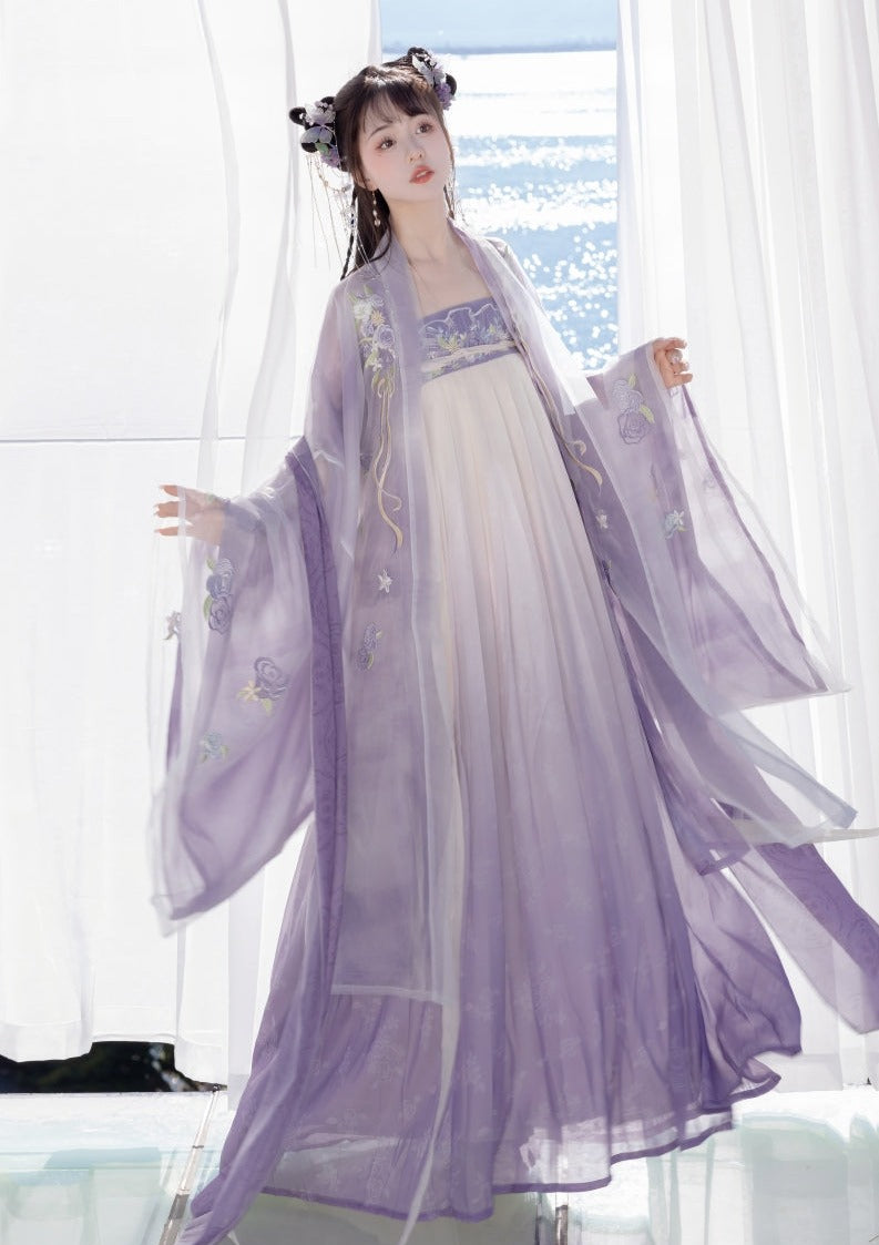 Lilac | Tang 4-Pieces Hanfu (玫园)