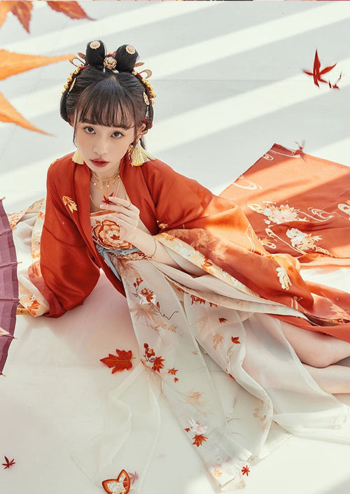Princess Li |  King of Glory Red Hanfu Dress (公孙离-王者荣耀)