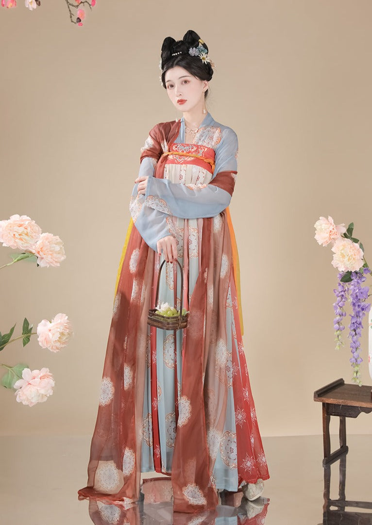 Yuhuan | Orange Hanfu Dress (YHOrg02)