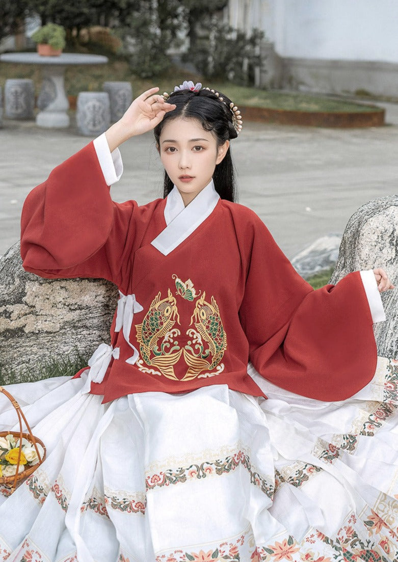 Water Trout | Ming Hanfu Shirt (青鲤)