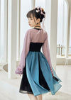 Dancy | Modern Blue Hanfu Dress (扇舞少女)