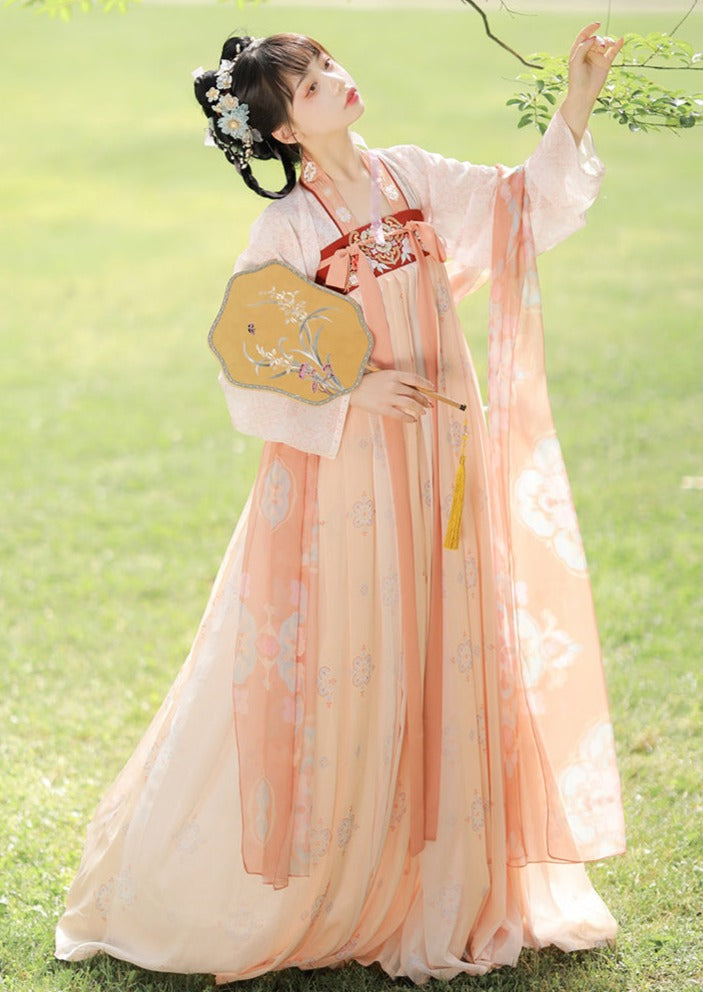 Spring Tail | Tang Pink / Blue Hanfu (春瑶)