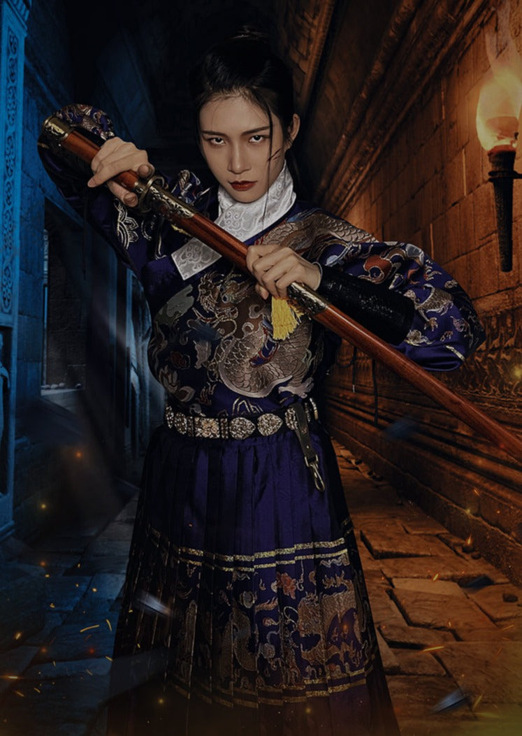 Assassination | Uni-Sex 4-Pieces Embroidered Flying Fish Hanfu (刺诏)