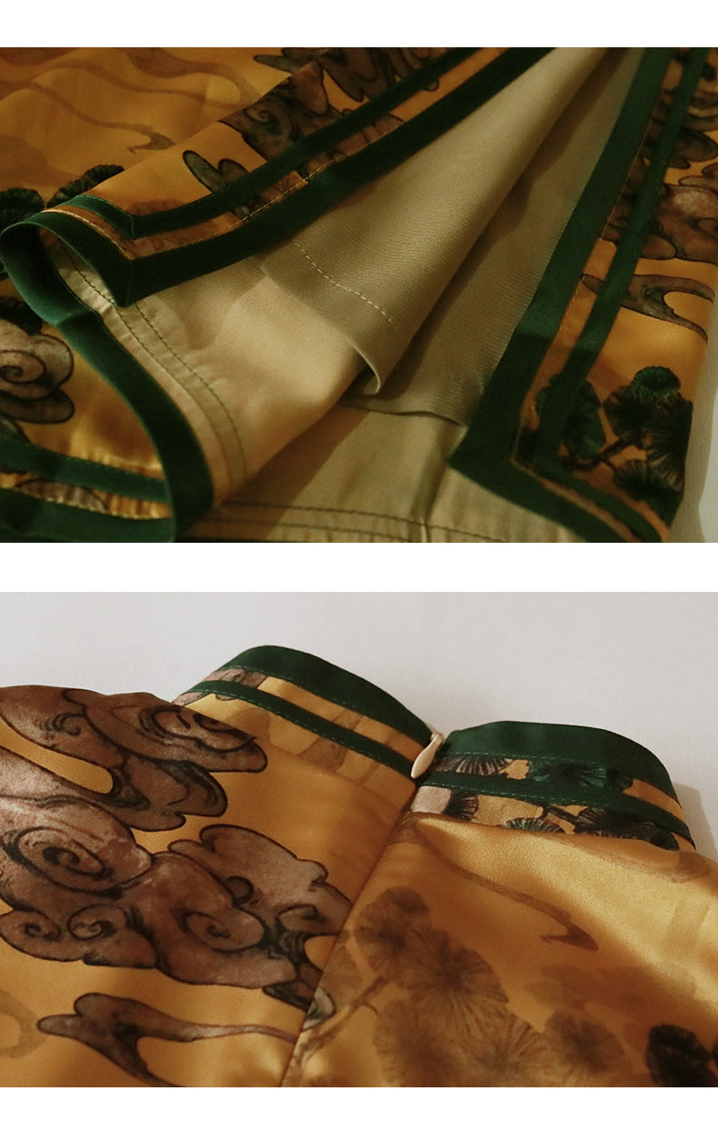 Meiling | Cloud Satin Qipao (金云)