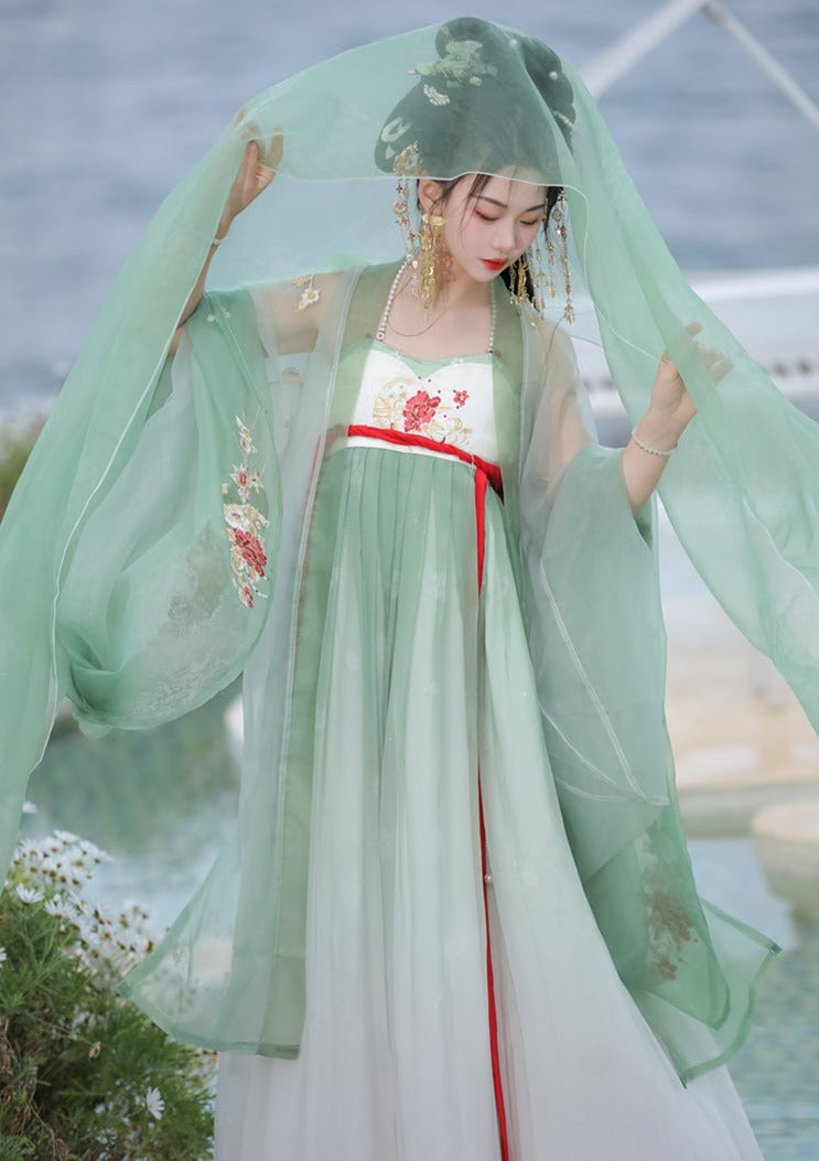 Pink Dusk | Flora Embroidered Hanfu (凝初)